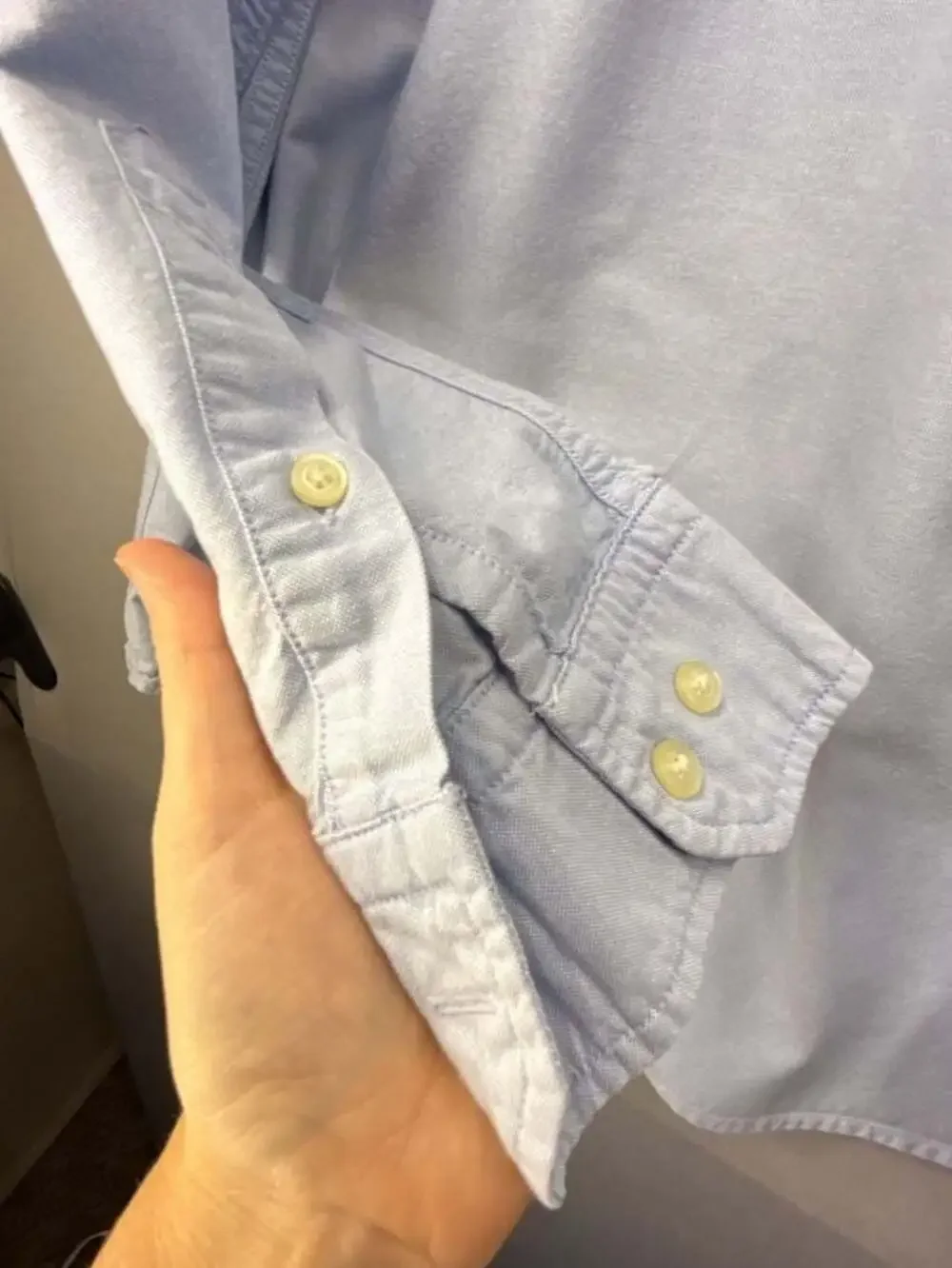Banana Republic Camden Fit Men's Long Sleeve Stretch Oxford Button-Down Shirt